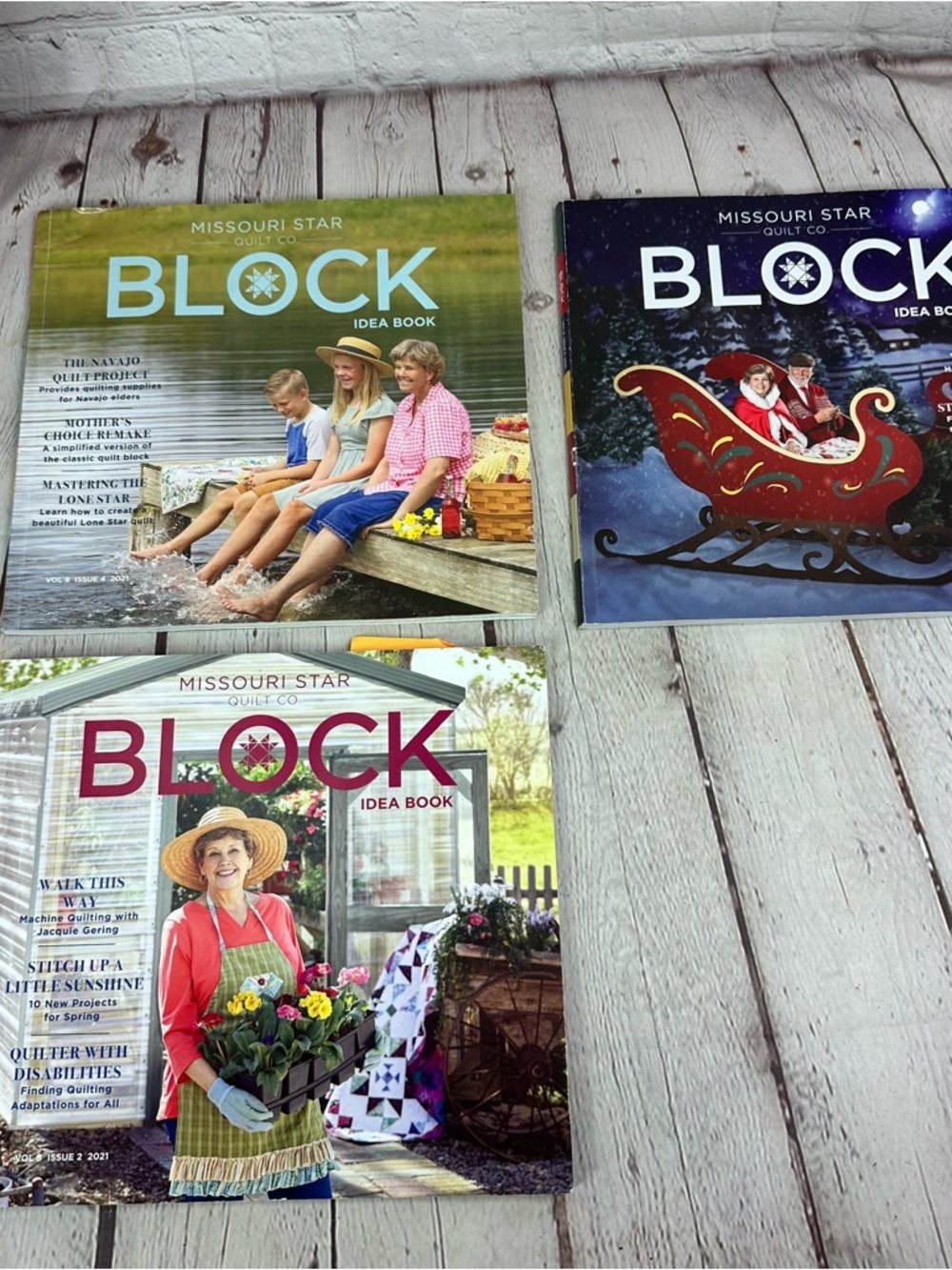 2021 Missouri Star BLOCK Quilt Idea Books - Set of 3 handmade cottagecore - Picture 1 of 6